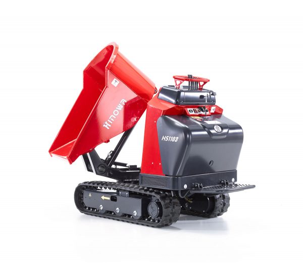 HS1103 minidumper med 1000 kg lastkapacitet och 20 hk Kubota motor