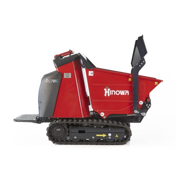 HS701E Lithium Minidumper i arbete på en byggarbetsplats