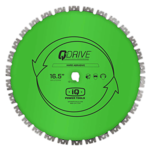 16.5" Q-Drive M Segment Super Hard Abrasive Diamond Blade for